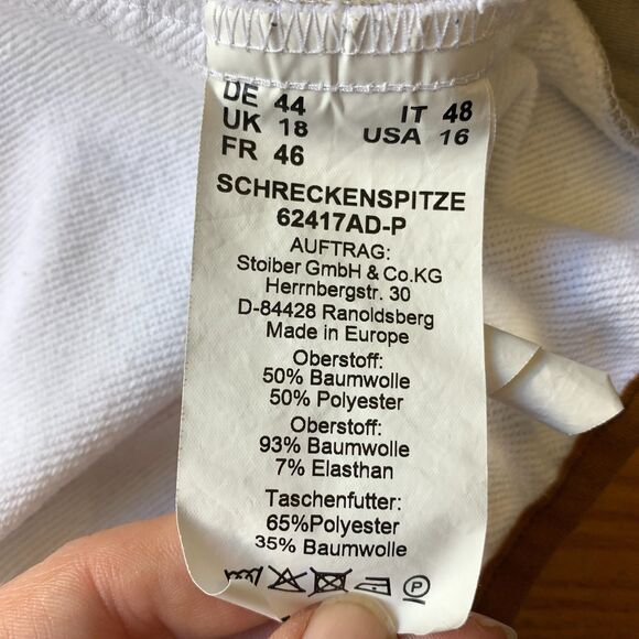 Almgwand Women’s White Hooded Zip Jacket Size 16 Embroidered Logo Apres Ski - Picture 7 of 13